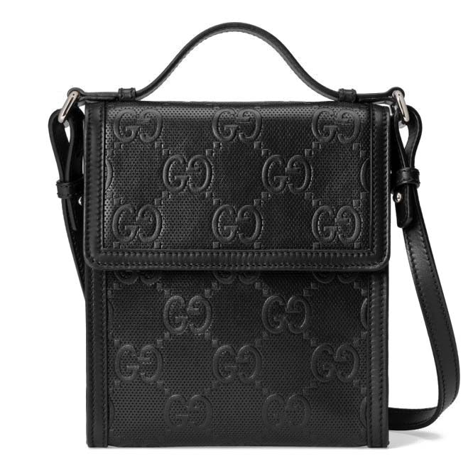 G*u*i gg embossed messenger bag 625782 （20.5*18*4cm）